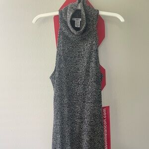 BAR III sweater dress with turtle neck detail.
